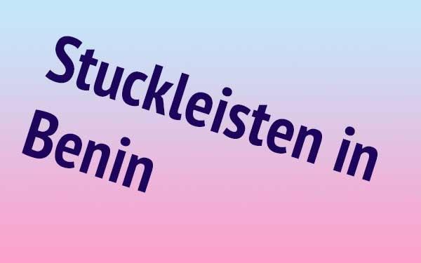 Styropor Stuckleisten in Innenräumen von Benins Häusern 